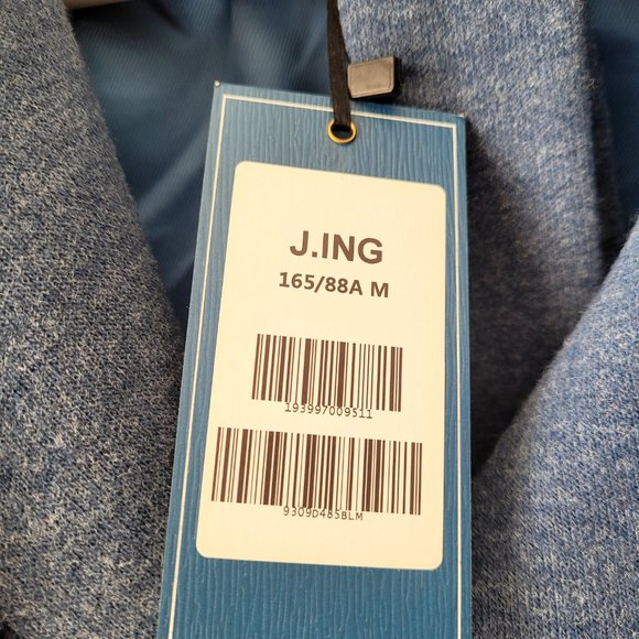 Jing Jacklyn blue belted jacket Size M 165/88A - Picture 5 of 10